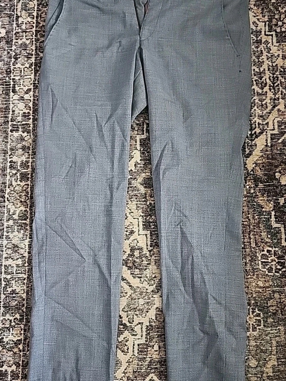 HILTL Marzotto Super 110s Men's Size 50 Gray 100% Virgin Wool Trousers